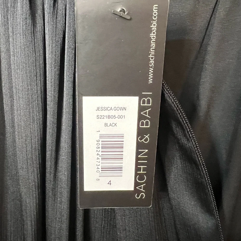Sachin + Babi Jessica Gown in Black Size 4 - Picture 8 of 10